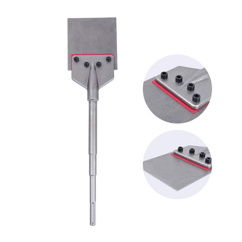 Monkey King Bar-Sds Max Bits Floor Scraper 6"X25" Tile Tools - 6 Inch Wide Blade Chipping Hammer Bits Sds Max-Sds Tile Chisel-Demolition Steel Hammer Accessory - Image 4